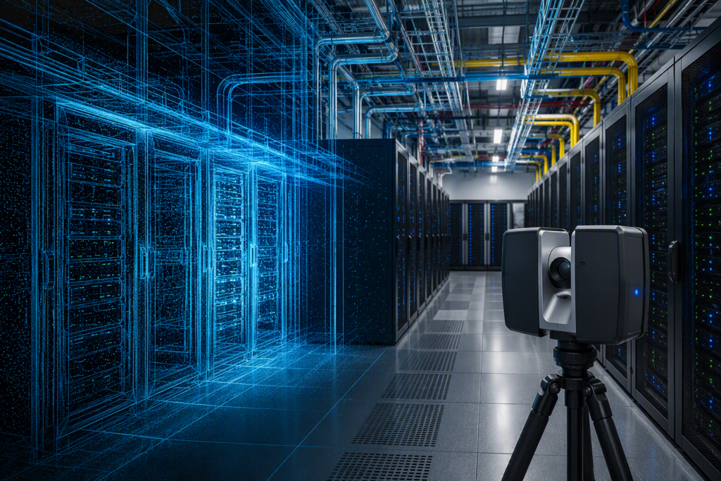 How 3D Scanning Reduces Risk and Protects Uptime in Data Center Environments